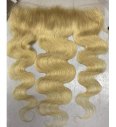 613# 13x4 Human Hair Lace Frontals Closures Body Wave / Straight / Deep Wave
